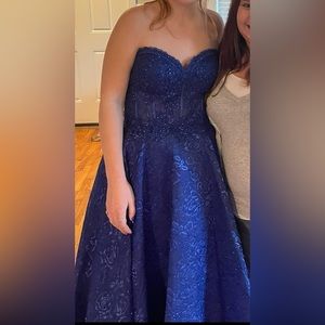 Royal blue prom dress